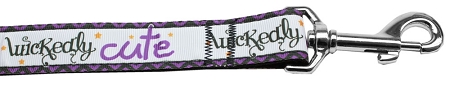 Wickedly Cute Nylon Dog Leash 5/8 inch wide 4ft Long